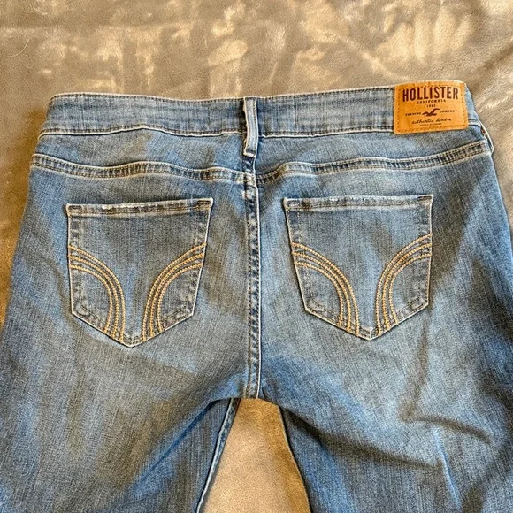 Hollister Light Blue Flare Jeans - Picture 8 of 8